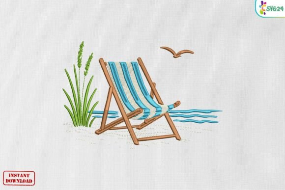 Coastal Beach Chair Ocean Relaxation