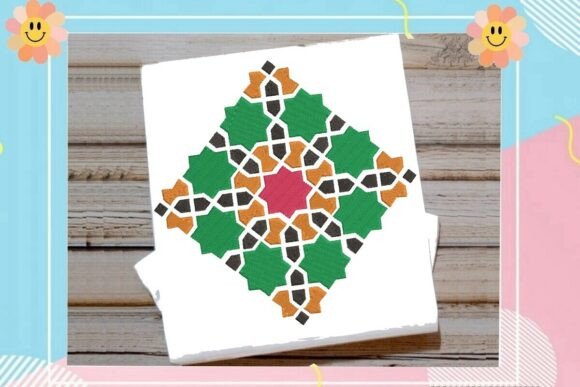 Islamic Geometric Mosaic Diamond
