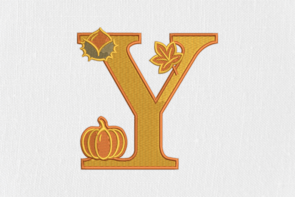 Letter Y Autumn Monogram