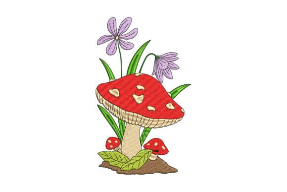 Mushroom Flower: A Boutique Sweatshirt Embroidery Review