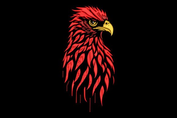 Red Eagle Head: A Seasonal Embroidery Gem