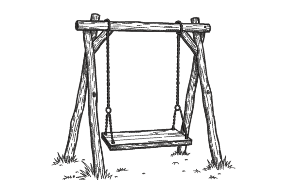 Rustic Garden Swing